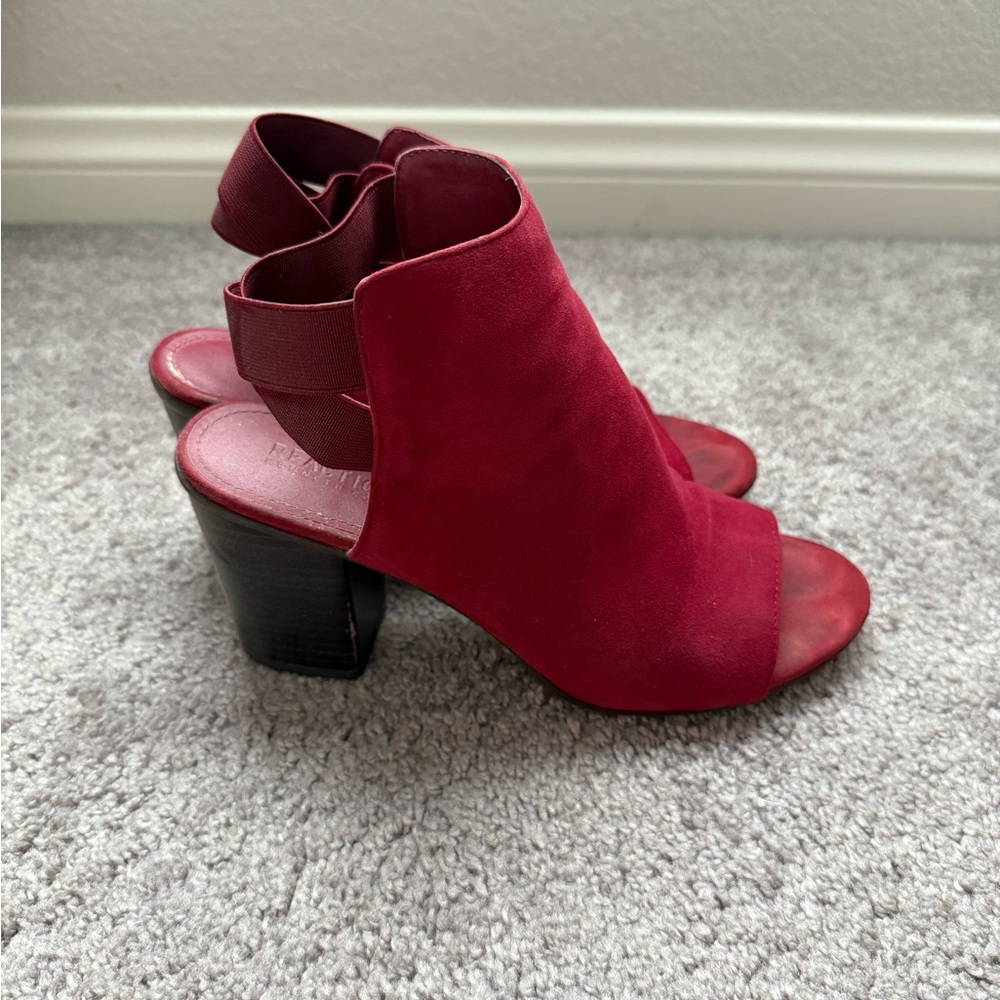 Kenneth Cole Reaction Red Open-Toe Heels